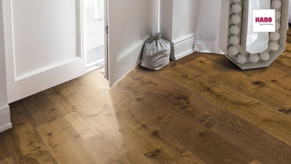 538949 HARO PARKETT Landhausdiele 4 V Raucheiche Sauvage strukturiert Int
